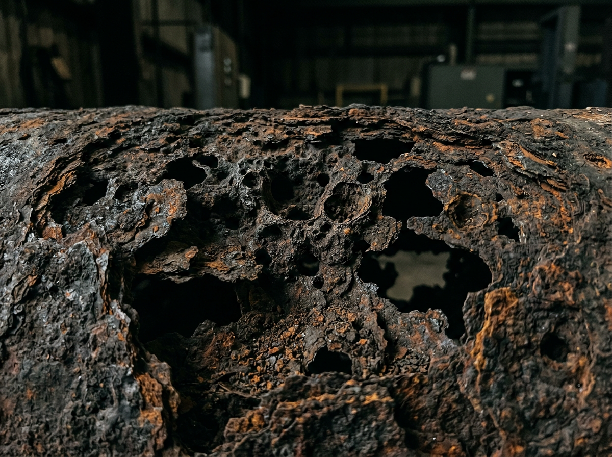 Advanced Deterioration on industrial steel