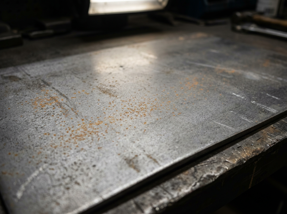 Early Rust on industrial steel